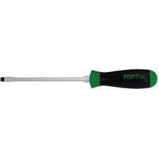 Schlitzschraubendreher TOPTUL 10&nbsp;mm, L&auml;nge: 200mm, mit 6-Kant-Stift
