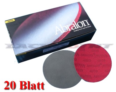 20 Bl. Mirka Abralon 150mm Schaumstoff Schleifscheiben P3000 Autolack Lackpoint