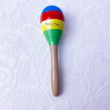 Melissa  Doug Children's Wooden Maraca Musical Instruments Toy 7.5 In