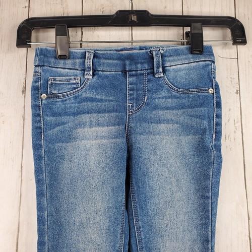 Girls Squeeze Pull On Jeans Size 5 Little Girl Denim Pants Skinny Stretch GUC - Picture 10 of 10