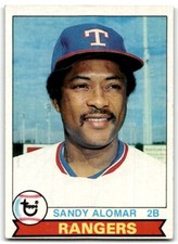 1979 TOPPS SANDY ALOMAR SR. TEXAS RANGERS #144