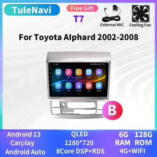 Per Toyota Alphard 2002-2008 Android CarPlay Autoradio Lettore Schermo GPS - Foto 37 di 40