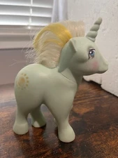 VTG My Little Pony Sunbeam Unicorn Glittery Sun Hasbro G1 1983 NO TAIL W/ SPOTS