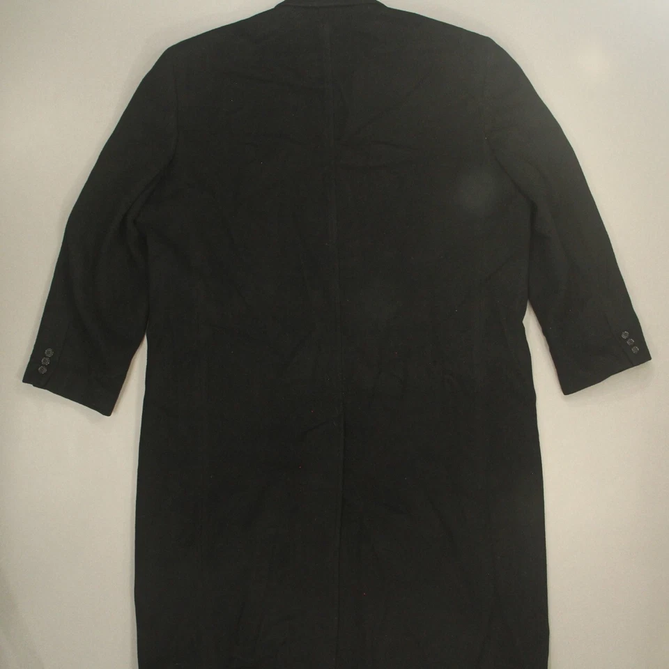 Abrigo largo para hombre Gianfranco Ruffini talla 48 negro mezcla de cachemir de colección Foto 2 de 4