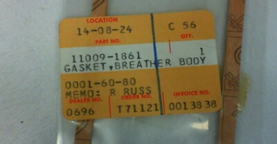 NOS OEM Kawasaki Breather Body Gasket 1984-1994 ZX900 ZL900 ZG1000