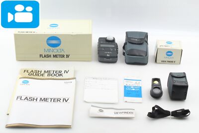  VIDEO  NEUWERTIG  Minolta Flash Meter IV Belichtungsmesser mit Sucher 5 au...