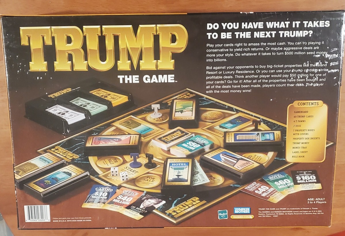 Trump the Game 2004 - Parker Brothers - Brand New and Sealed | eBay