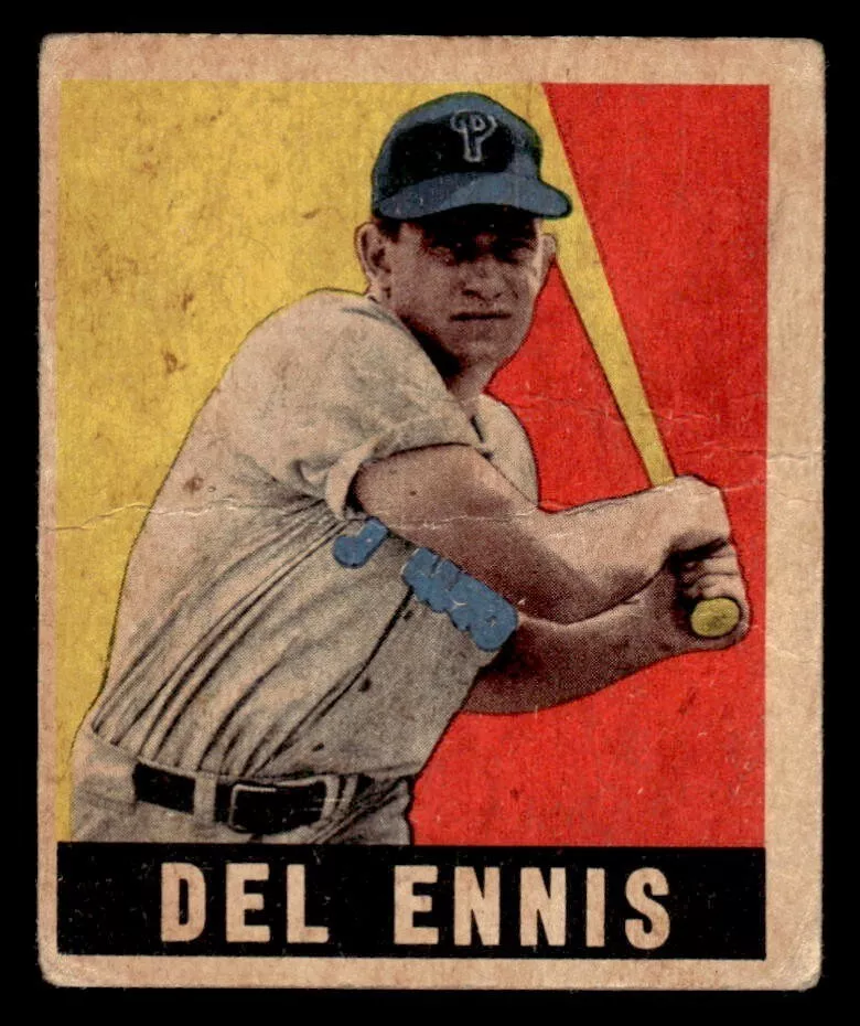 Del Ennis trading card