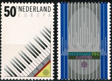 PAYS BAS 1985 CEPT EUROPA  YT n° 1244 et 1245 Neufs ★★ luxe / MNH (B)