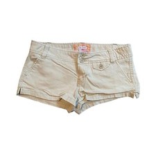 Womens Abercrombie Fitch Vintage Y2K Khaki Tan Cargo Shorts 4