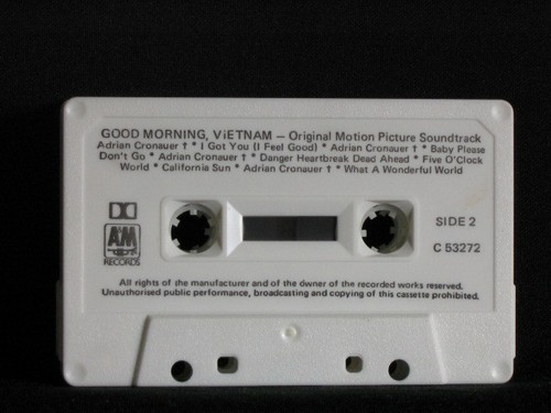 Good Morning Vietnam. Film Soundtrack. Cassette Tape. 1987. Made In Australia - Picture 3 of 3