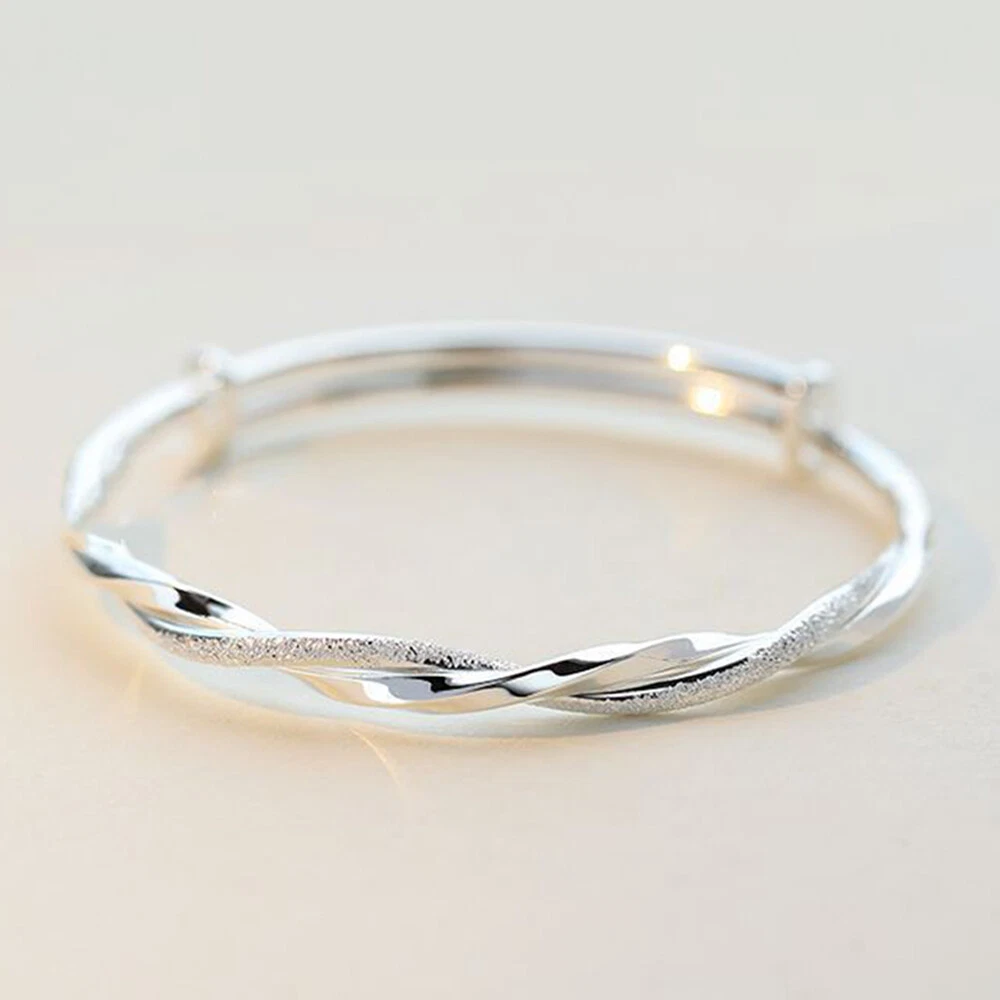 Silver Color Classy Cuff Bracelet for Girls | FashionCrab.com