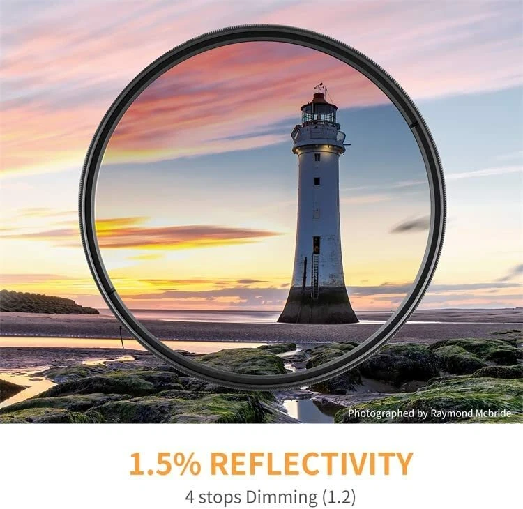 K&F Concept 55mm GND16 Graduated Neutral Density ND Soft for Camera Lens Filter - Image 3 of 4