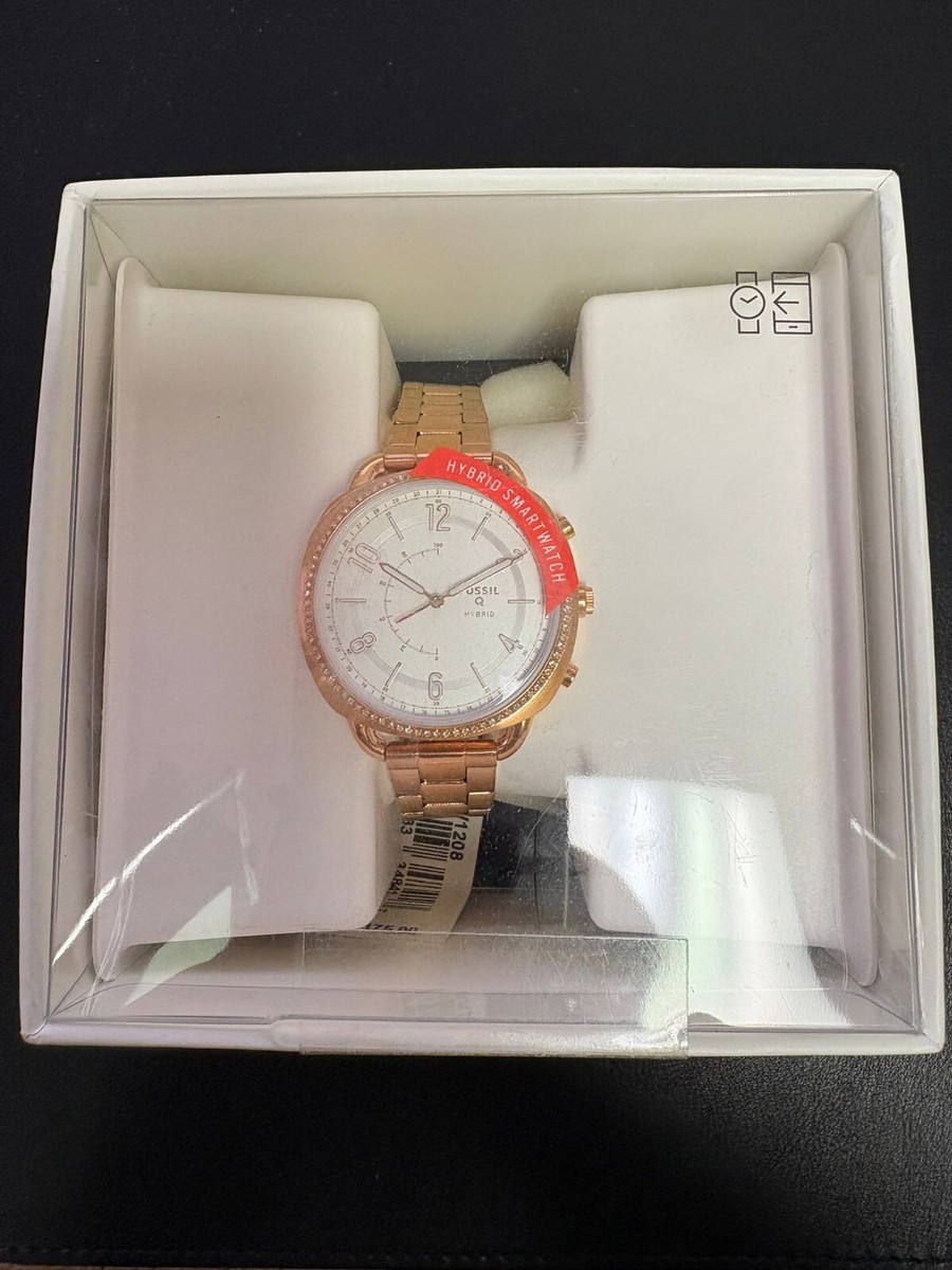 Fossil Q Accomplice Rose Gold Hybrid Smart Watch FTW1208 for sale