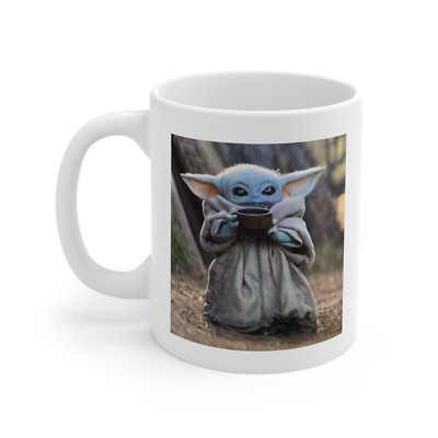 BABY YODA Das Kind Grogu mit Suppe Schluckbecher Die mandalorianische Kaffeetasse Teetasse