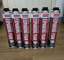 New Soufal Expanding Foam Gap Filler X 6
