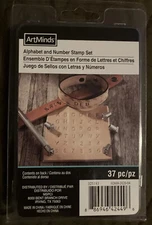 ArtMinds Leather 325181 Alphabet & Number Stamp Set 1/8”X 3mm