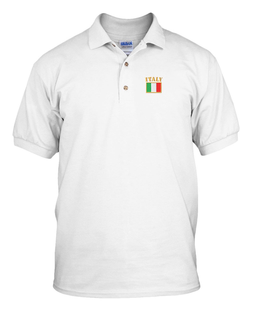 ITALY FLAG Embroidery Embroidered Golf Polo Shirt | eBay ITALY FLAG Embroidery Embroidered Golf Polo Shirt | eBay