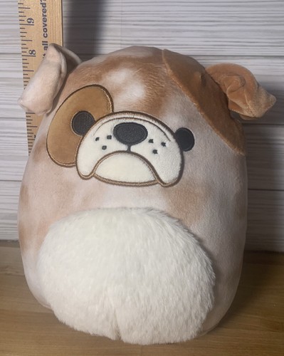 Peluche Kellytoy Squishmallow Bronk The Bulldog 8 pollici cucciolo cane - Foto 8 di 8