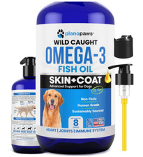 Omega 3 Fish Oil for Dogs   Reduces Shedding  Itching
