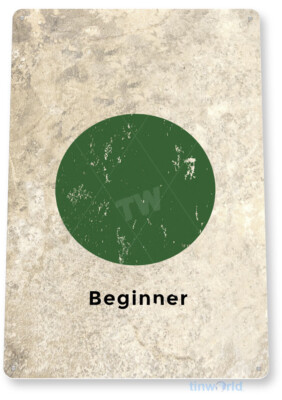 Beginner Snow Skiing Sign C100