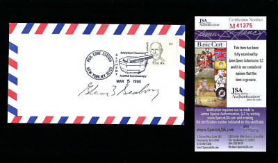 Glenn T. Seaborg signed cover JSA Authenticated 1951 Nobel Chemistry