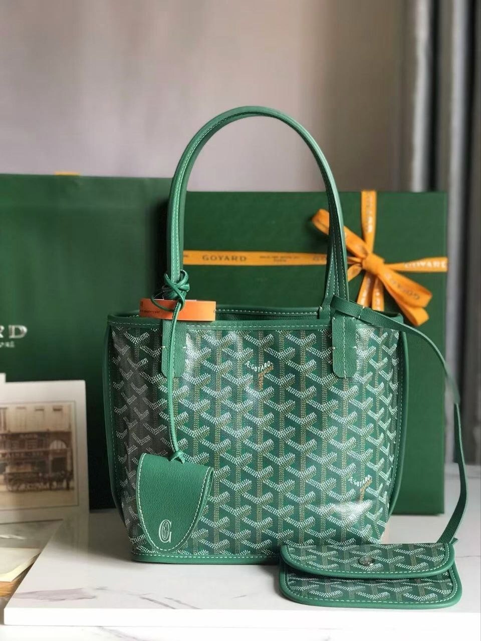 Goyard Mini Anjou Tote Bag Excellent Condition Luxury Handbag