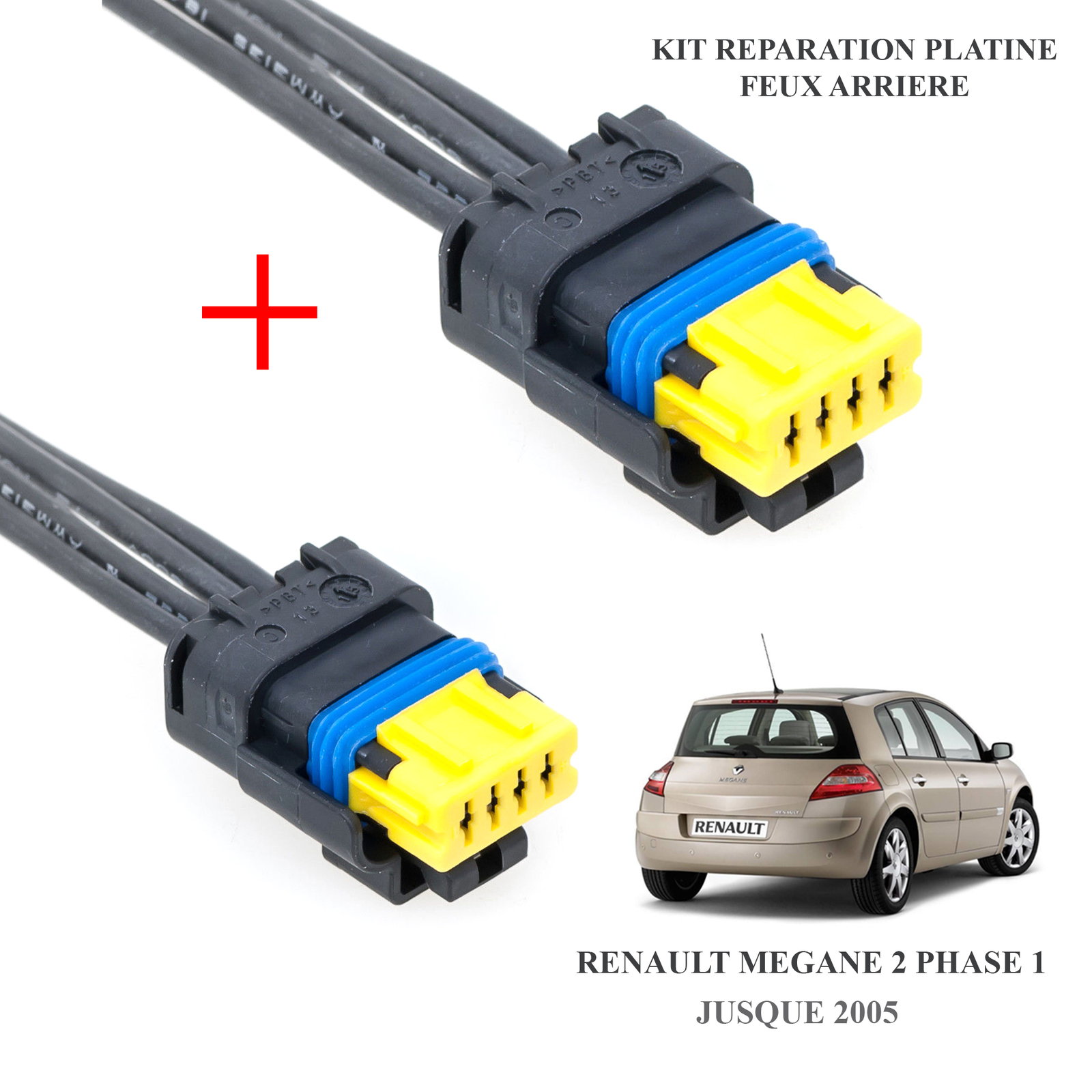 2x Intakes of Plate Lights Headlight Left Rear Right MEGANE 2  