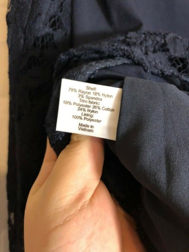 Blazer Lane Bryant "The Bryant Blazer" Azul Para Mujer Talla 24 Con Cordones Manga Floral - Imagen 5 de 6