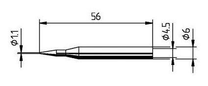 Ersa Lötspitze bleistiftspitz gerade - 162BD/SB - Bild 2 von 3