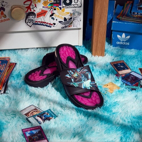 adidas x YU-GI-OH REPTOSSAGE Hook and Loop Slides HQ4274 HQ4276 Japan 2022 | eBay