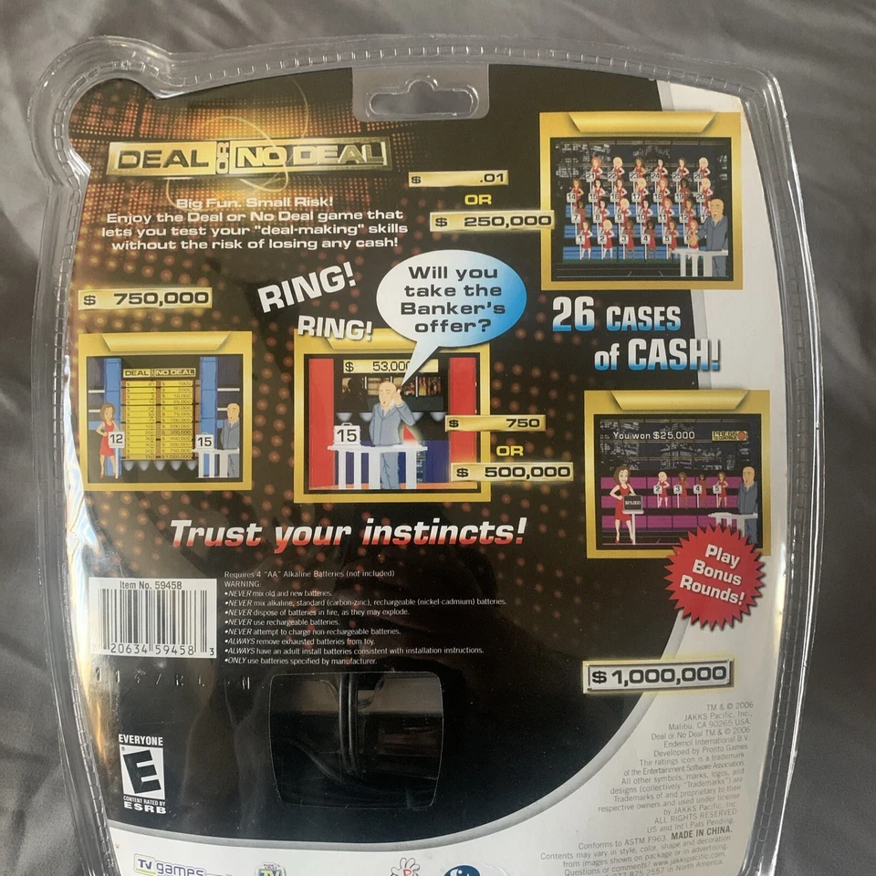 Deal or No Deal Plug & Play TV Game Jakks Pacific 2006  - Image 2 of 2