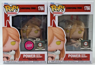 Funko POP! Chalice Collectibles Power with Meowy #1766 CHASE & Common Set of 2