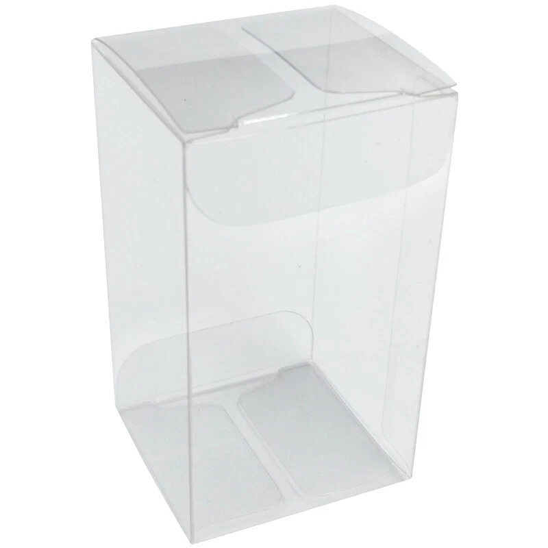 25X Cubo Transparente PVC Caja Boda Fiesta Favor Regalo Taza Pastel Exhibición Cajas Transparentes Foto 4 de 4