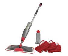 Rubbermaid Reveal Spray Microfiber Floor Mop Cleaning Kit Spray Mop Reusable Pad