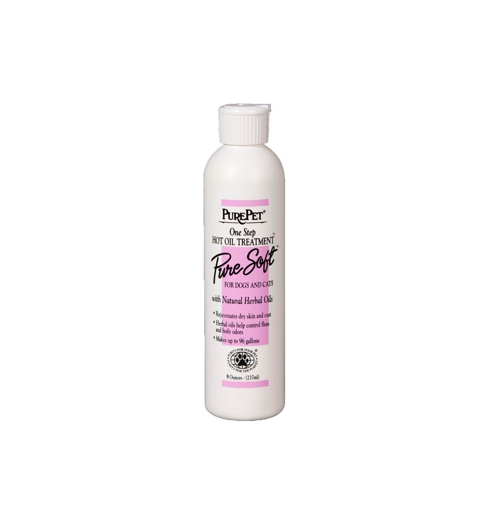 PurePet Pure Soft One Step Hot Oil Treatment for Dogs and Cats High Concentrate
