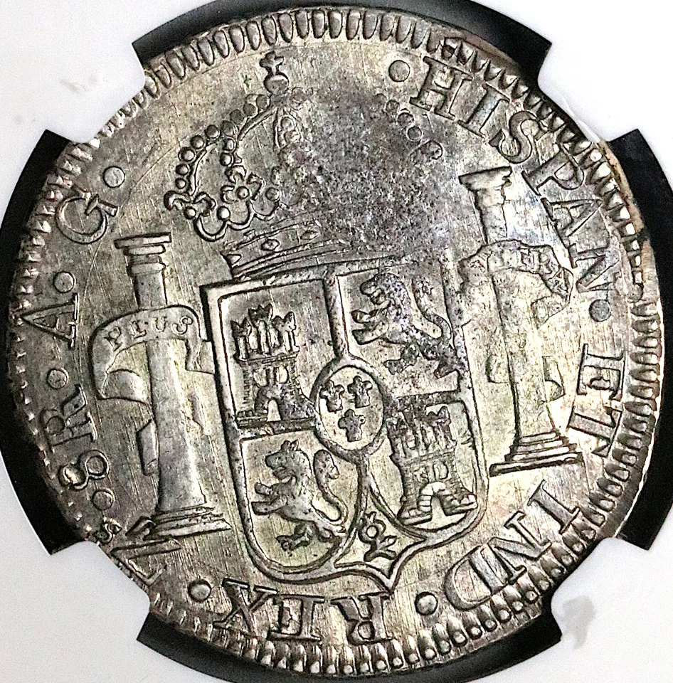 1817-Zs NGC AU 55 Mexico 8 Reales War Independence Zacatecas Mint Coin 23110603C - Image 4 of 4