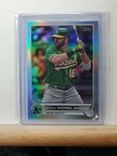 2022 TOPPS Series 1 Baseball Mitch Moreland base RAINBOW Foil/HOLO # 42