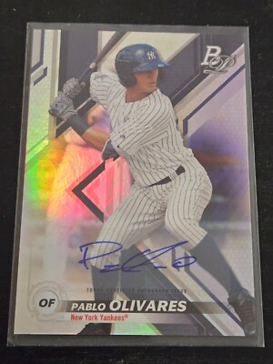 2019 Bowman Platinum Wal-Mart Top Prospects Auto Pablo Olivares #TOP-38 Auto RC