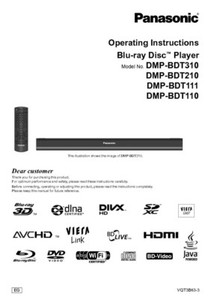 Panasonic DMP-BDT110 DMP-BDT111 DMP-BDT210 DMP-BDT310 Blu-ray Player