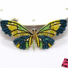 New Multicolor Shiny Crystal Enamel Butterfly Fashion Women Charm Brooch Pin