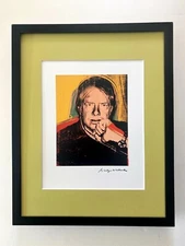 ANDY WARHOL | JIMMY CARTER 1980'S SIGNED VINTAGE PRINT MATTED AND FRAMED