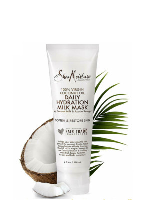 Shea Moisture DAILY HYDRATION MILK MASK 4oz Soften Restore Skin Coconut/Acacia  