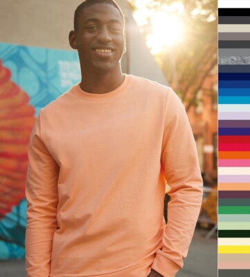 5 Stück Set B&C Herren Set In French Terry Sweatshirt bedruckbar Single Jersey W