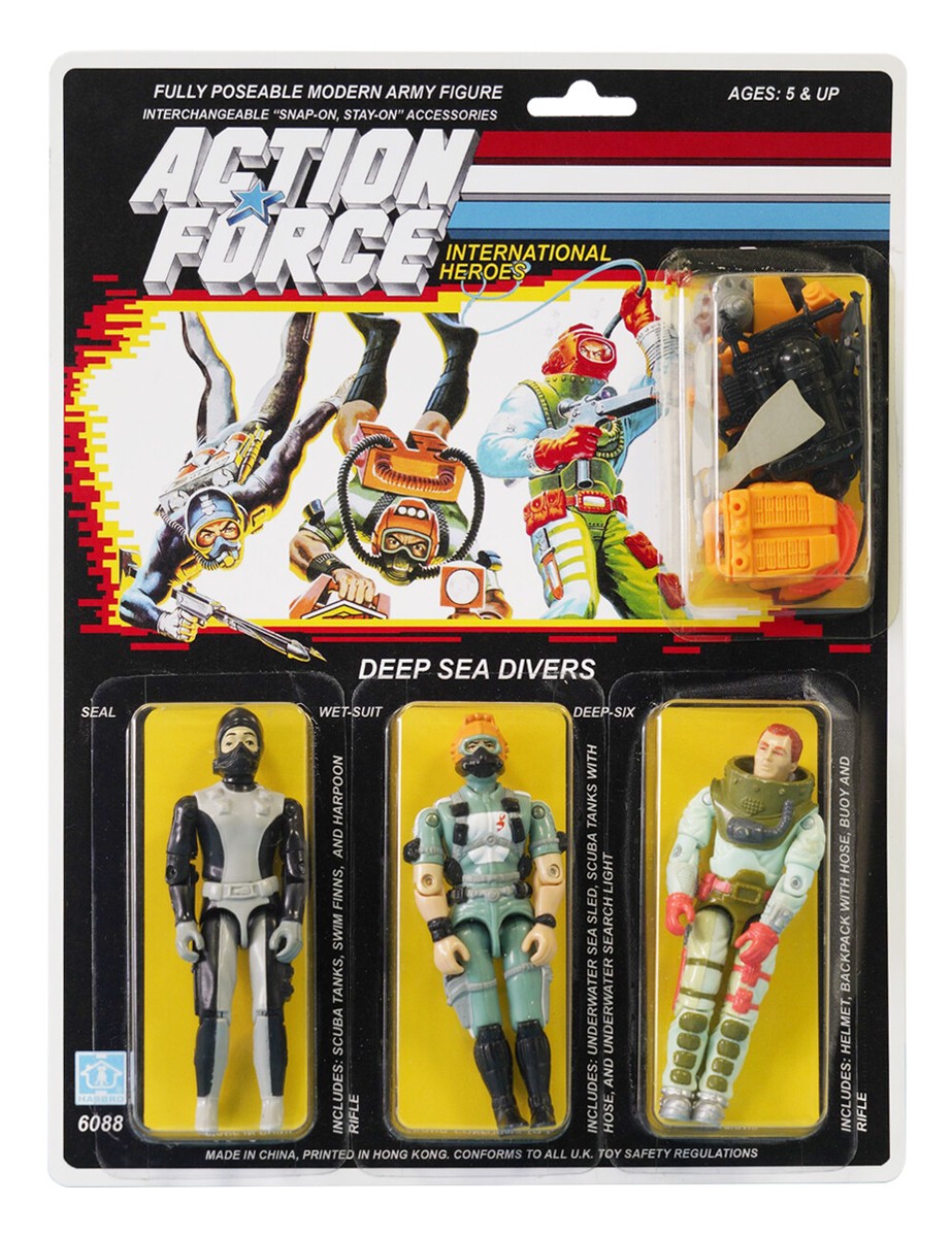 Action Force / GI Joe Deep Sea Divers Seal, Wet-Suit, Deep-Six MOC