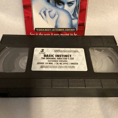 Basic Instinct (VHS, 1994, Widescreen Original Directors Cut) - Picture 3 of 5