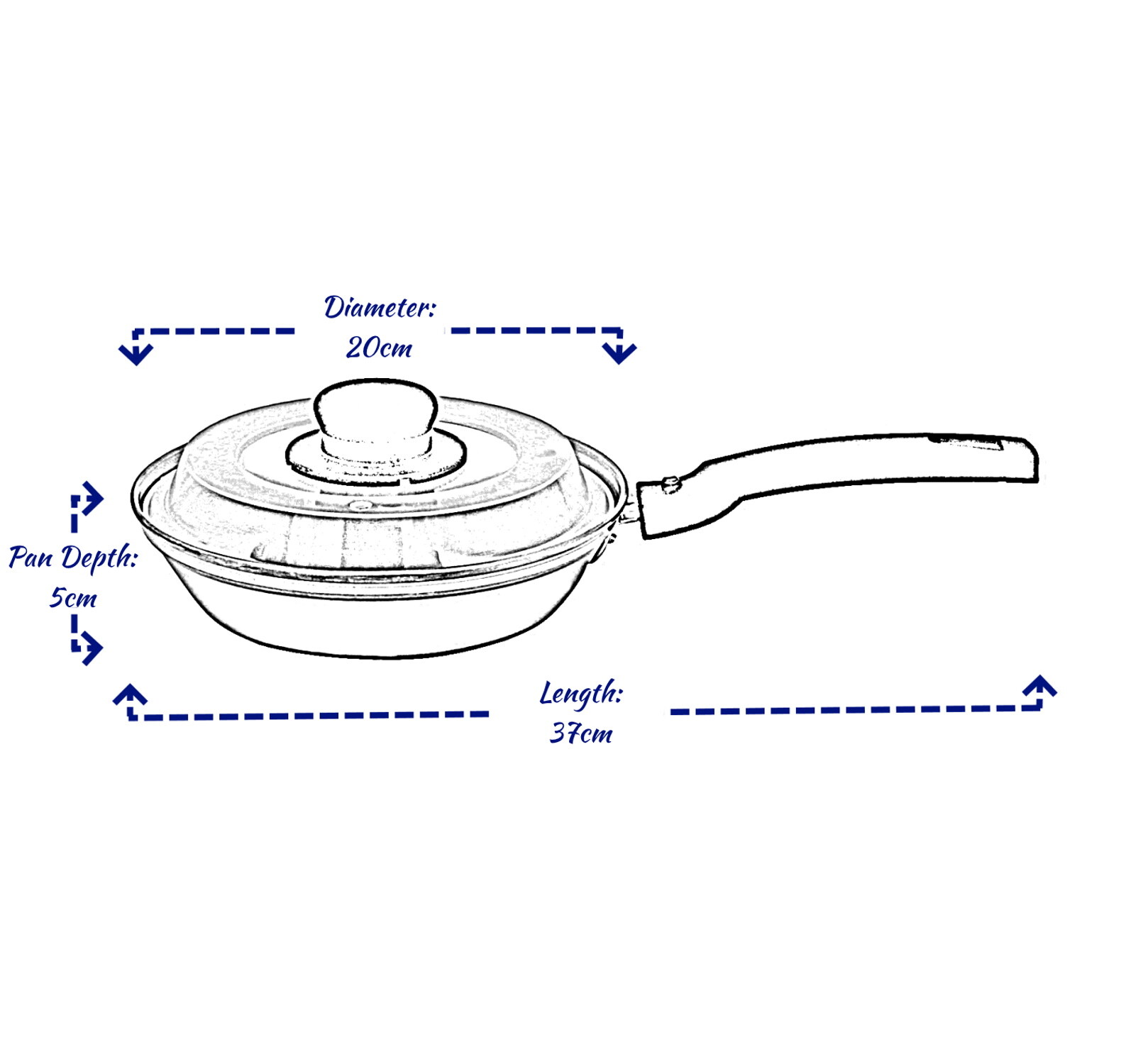 Egg Poacher Pan Four Cup Poached Egg Maker 20cm Aluminium Detachable