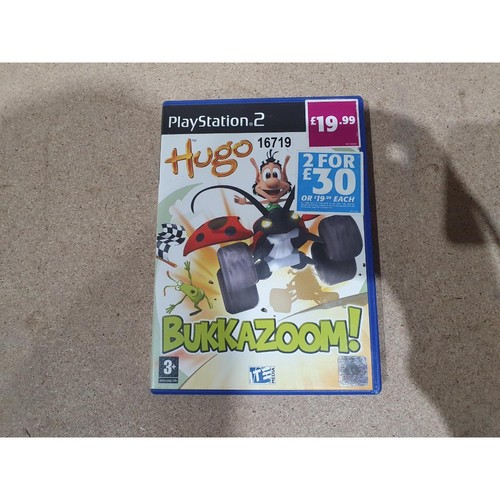 Hugo Bukkazoom! (Sony PlayStation 2) Namco Racing Video Game Compact Disc - CIB