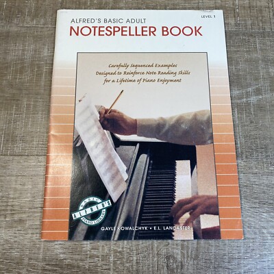 Alfred's Basic Adult Piano Course Notespeller Book 1