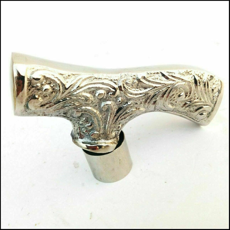 Silver Designer Antique Solid Brass Handle For Wa… - image 5
